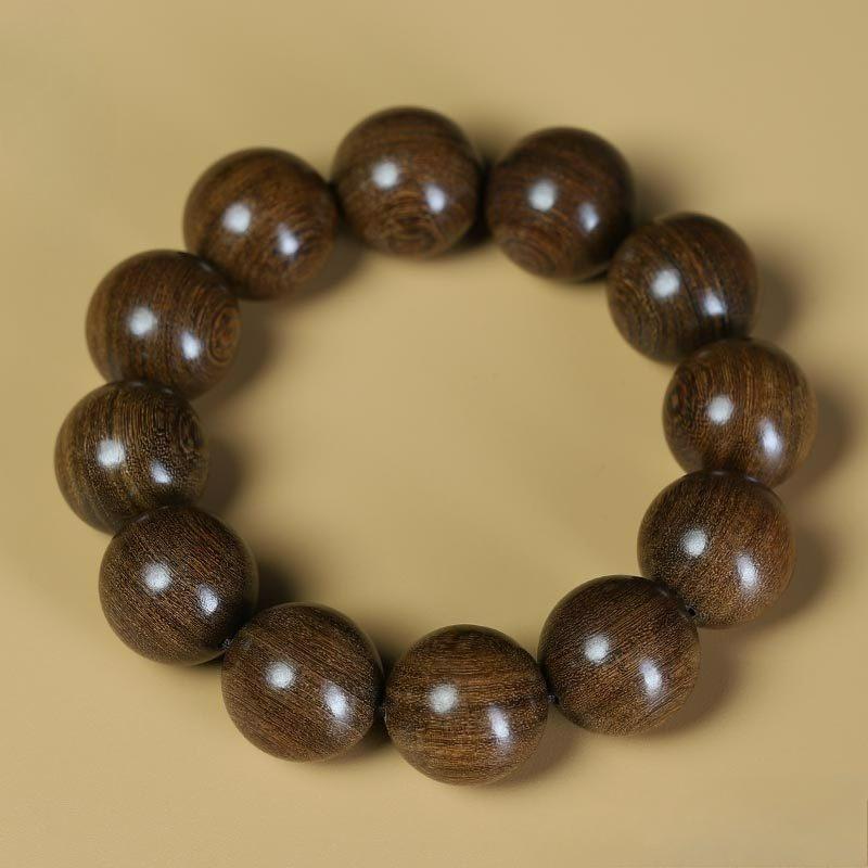 20mm Multi-Type Sandalwood Bracelet Unisex Hand Polished Round Bead Ethnic Style Loose Wrist Ornament For Festival Business Souvenir Gift