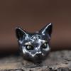 Three Eyed Egyptian Cat Brass Knife Beads EDC DIY Paracord Woven Bracelets Lanyard Pendants Accessories Outdoor Tool Hangings