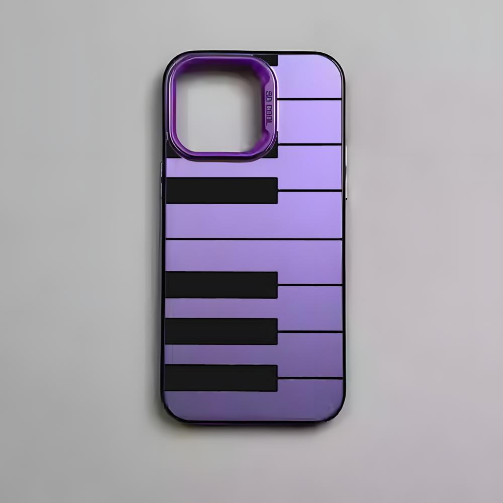 

Creative Piano Phone Case For iPhone 17 16 15 14 13 12 11 Pro Max Air Colorful Matte Laser Aurora Shockproof Phone Case iPhone 14 Pro