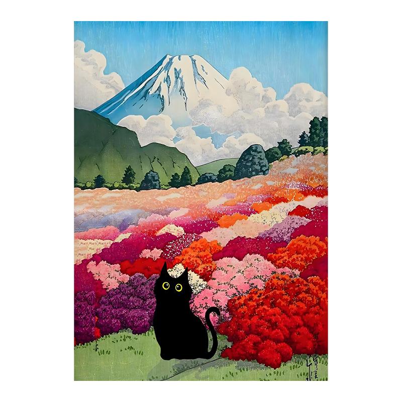 Van Gogh Black Cat Sunflowers Funny Art Matisse Monet Canvas Painting Posters And Prints Wall Pictures For Living Room Decor