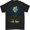 26 A Teddy Bear Holding Balloons Fantasy Mens T-Shirt 100% Cotton Unisex T-Shirt