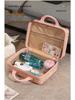14-Inch Retro Makeup Case: Cute, Portable Travel Storage for Women and Students