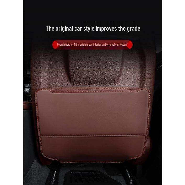 Crown Lu Fang Rear Seat Kick Mat - Anti-Kick Protection & Interior Enhancement
