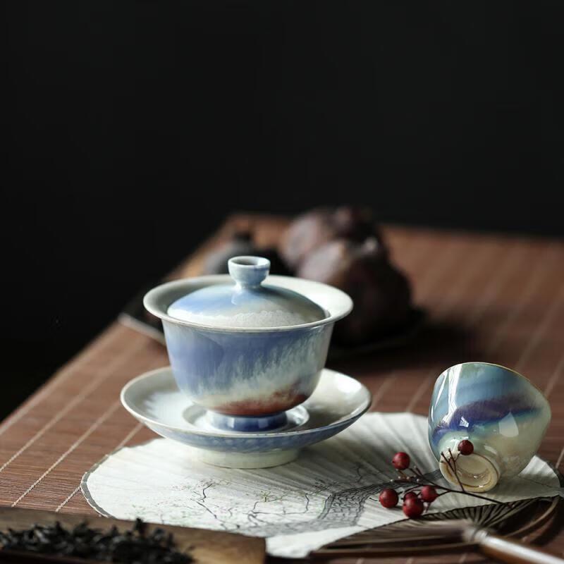 Yunyan Qiongtai Flying Snow Handmade Gaiwan Tea Set