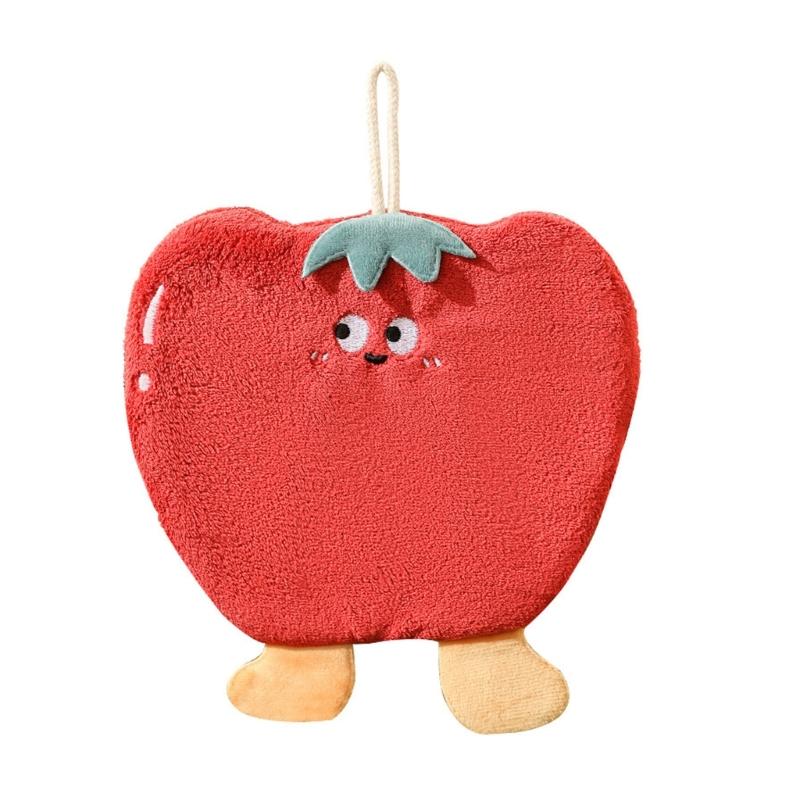 Quickly dry Absorbent Hand Towel Thickened Fleece Component Soft Contact Hanging Loop For Home Use