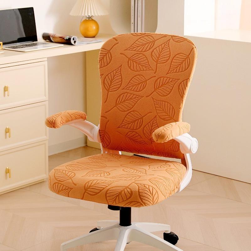 Anti-dirty Office Armchair Covers Jacquard Children Learning Chair Cover Stretch Chair Seat Slipcover Furniture Dust Covers