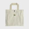 Safe Sunday Embroidered Canvas Tote Bag (Bagel Ivory)