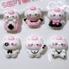 10Pcs New Kawaii Cartoon Nurse Kitten Series Flat Bottom Scrapbook  Diy Jewelry Making Hairwear Accessorie A20