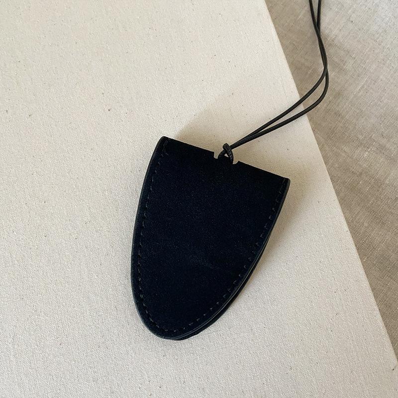 Leopard Print Velvet Hanging Neck Magnetic Sunglasses Clip Long Necklace Female Travel Portable Storage Lanyard Sweater Chain