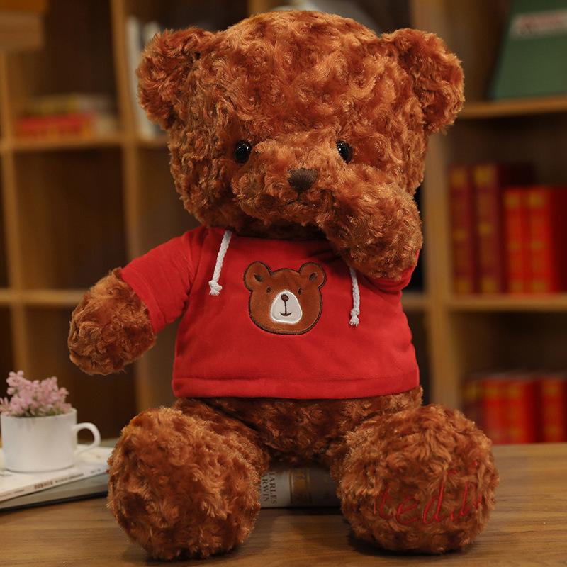 Clothes Teddy Bear Doll Plush Teddy Bear Sweater Hug Bear Doll Girl Soothing Ragdoll