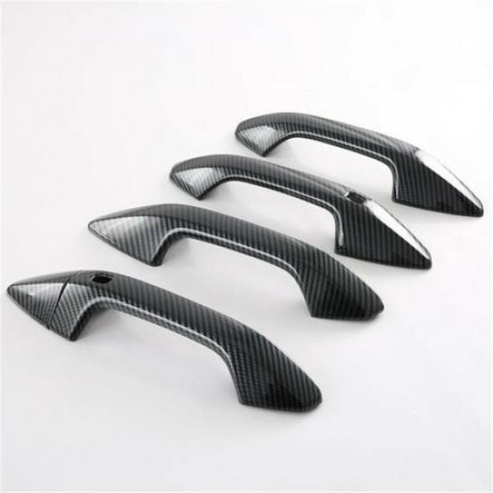 Carbon Fiber 5PCS Car Exterior Door Handle Cover Trim For Kia Sportage 2022 2023