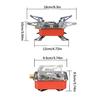 Portable Burner Camping Foldable Windproof Outdoor Gas Tank Stove For Backpacking Camping Hiking Picnic Camping Burner Bbq Grill