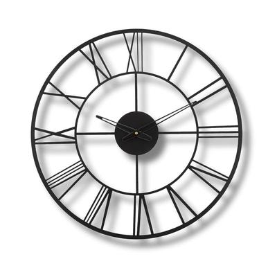 Ceas de perete pentru casă, birou, sufragerie, dormitor și bucătărie | Mărime mare, elegant, ultimul decor pentru casă | (40 X 40 Cm) | Culoare Neagră (Baterie inclusă)