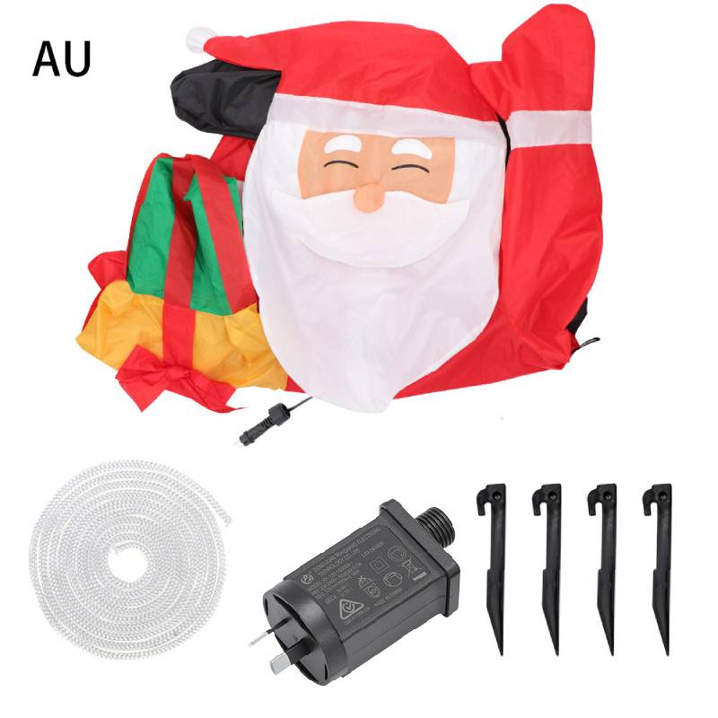 

Christmas Prop Party 15m Inflatable Santa Claus Air Model Lights Polyester AU