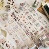200cm/Roll Matte PET White Ink Tape Coffee Shop Series Literary Ins Style Handbook DIY Decorative Stickers