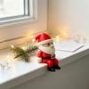3pcs Eye-Catching Tabletop Accent Printed Santa Claus Shelf Ornament, Suitable for Office Desk Decor Enthusiasts,Santa Claus Ornament Gift
