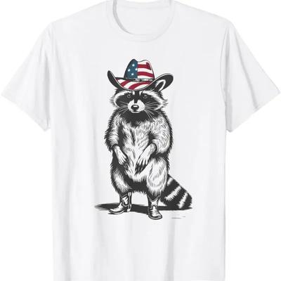 Vintage Racoon Trash Panda Cowboy Western Country Cowgirl T Shirt