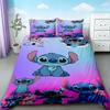 Stitch & Lilo Stitch Duvet Cover Cartoon Quilt Cover Soft and Breathable Bedding Set Twin Size for Bedroom Decor Best Gifts
