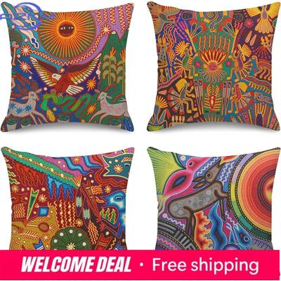 Throw Pillow Case Home Decoration Pillow Cover Colorful Bohemian Style Decorative Outdoor Cushion Sofa Cushion Cover