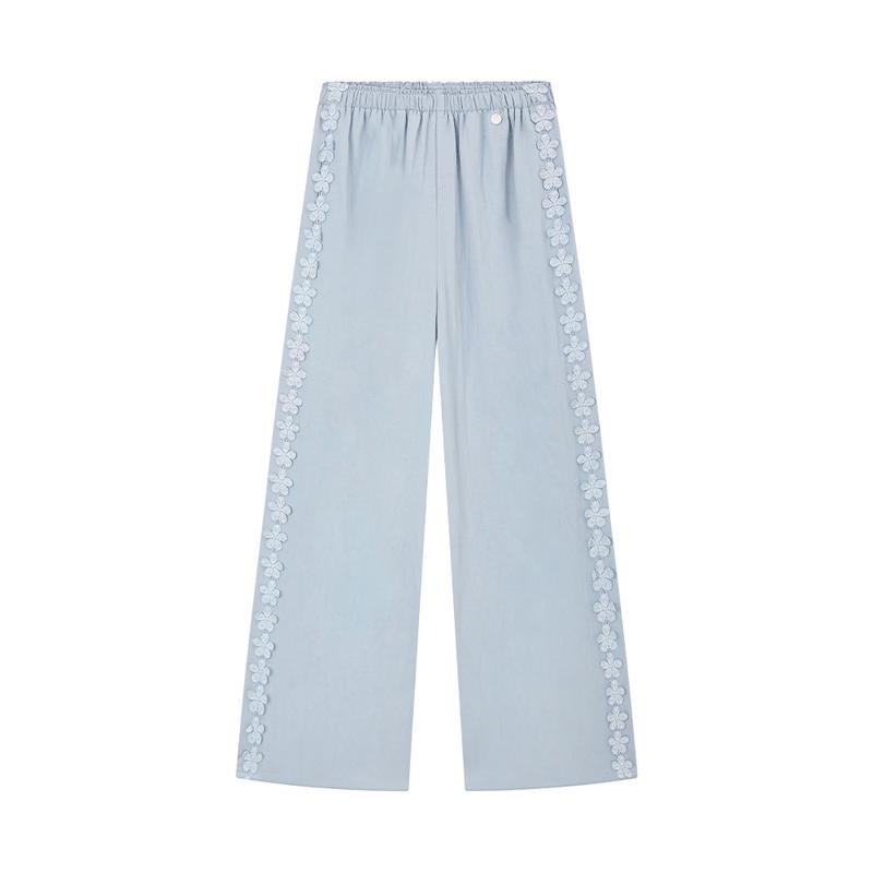 ELLE KIDS Girls  French Style Ruffle Straight Leg Trousers 165