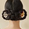 Fermacapelli Metallico Alcali Acqua Nodo per Capelli da Donna Semplice e Versatile Accessori per Capelli Trecciati sul Retro della Testa