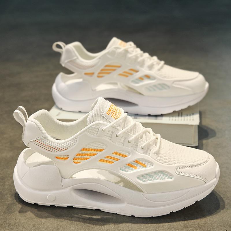 

Мужские летние сандалии, нескользящие спортивные пляжные туфли с отверстиями для улицы, прохладные шлепанцы новые 44