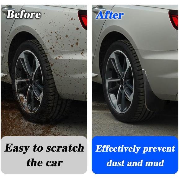 4PCS Car Mud Flaps, Mud Guard, Fender Guard, Splash Guard, Front & Rear Side Mud Guard, Wheel & Tire Splash Guards, Fender Agat Sewage, Mud, Dust,