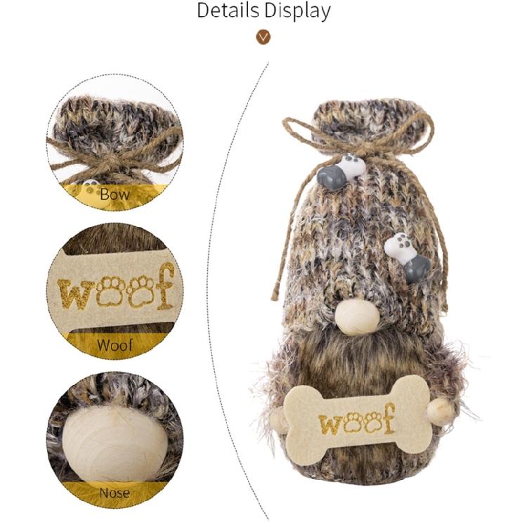 Puppie Gnome Plush Farmhouses Decorations Dog Swedish Tomte Gnome Plush Decors