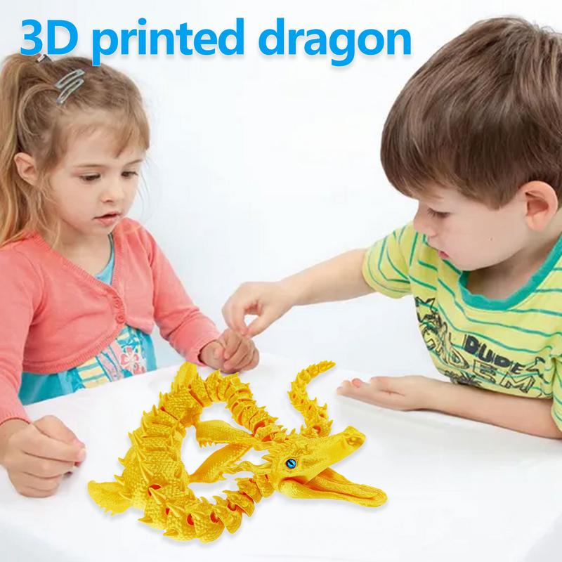 3D Printed Dragons 3D Dragons With Flexible Joints Full Articulated 3D Printed Dragon Fidget Toys For Adults Boys Kids