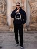 Megalodon Vintage Distressed Cotton Hoodie - Trendy High Street Style, Casual Loose Fit