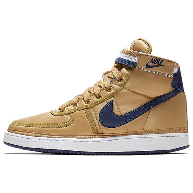 

Кроссовки унисекс Nike Vandal High Supreme золотого и темно-синего цветов AH8652-700