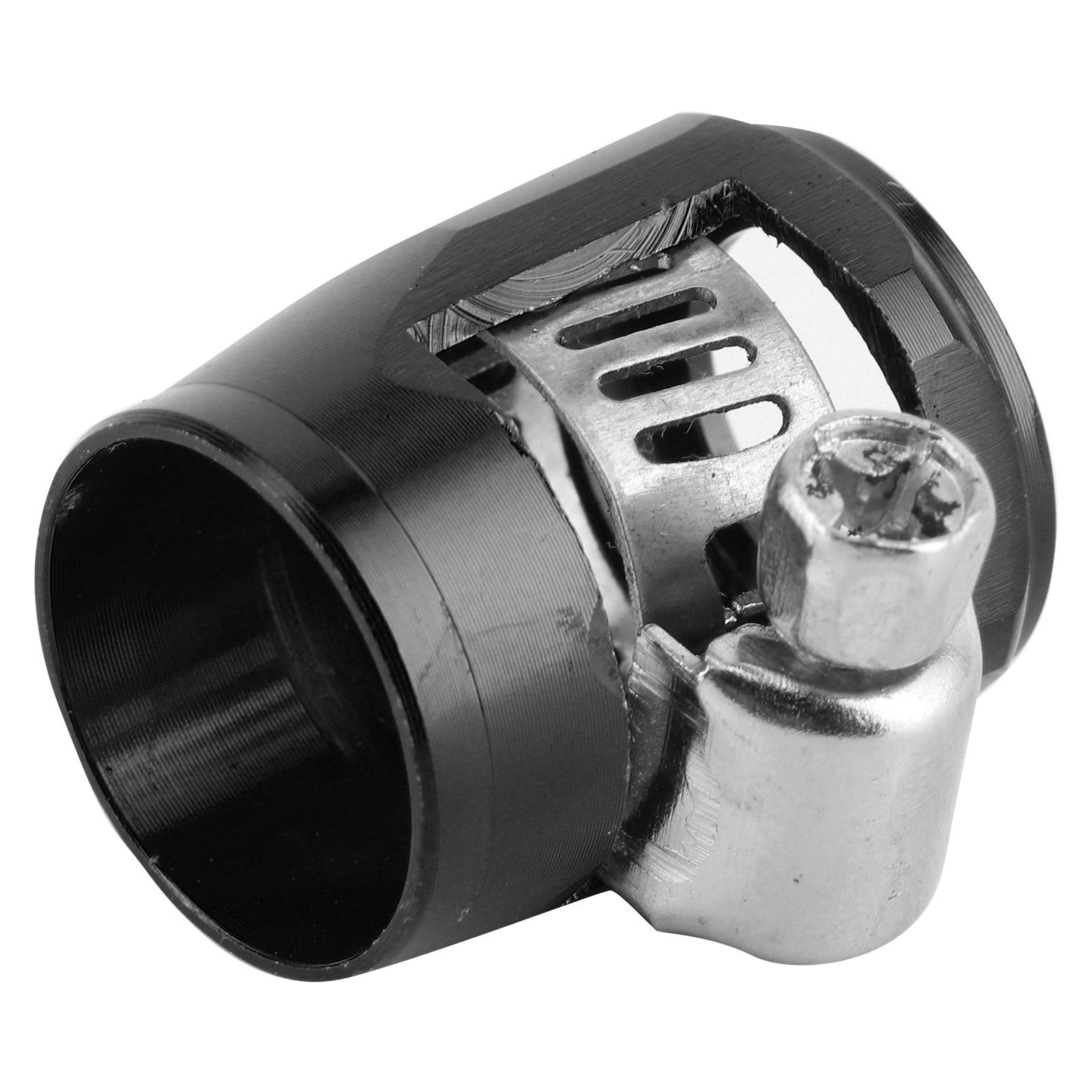 

AN6 Aluminum Alloy Hose Finisher Clamp Connector for Fuel Oil Diesel Gas Air and Water Hose PipeRed Black чёрный