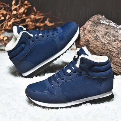 Winter Couple's Warm Cotton Shoes Men Lightweight Hight Top Snow Boots Plus Size No Slip Warm Ankle Boot  Outdoor Shoe