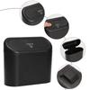 Car Trash Bin Hanging Vehicle Garbage Dust Case Storage Box Black Square Pressing Type Trash Can Auto Interior Accessories