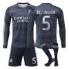 Maglie da Calcio a Manica Lunga Maglie Casa e Trasferta Real Madrid Adulti Bambini