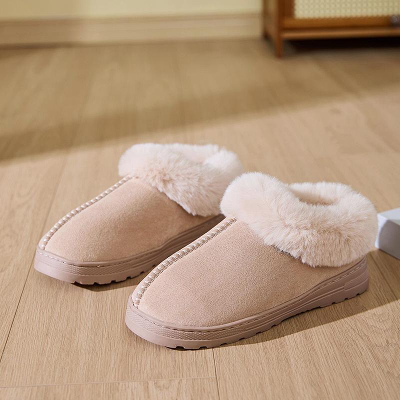 Fluffy Women's Slippers Home Winter Plush Ankle Boots Female Luxury Designer Casual Platform Shoes New Elegant Fuzzy Fur Slides