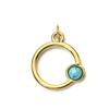 18K Gold-Plated Stainless Steel Necklace with Natural Stone Star, Moon & Sun Pendant