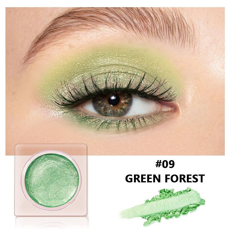 Ombretto monocromatico lucido Commercio estero Matte Pearlescent Glitter Beauty Makeup Ombretto a 12 colori