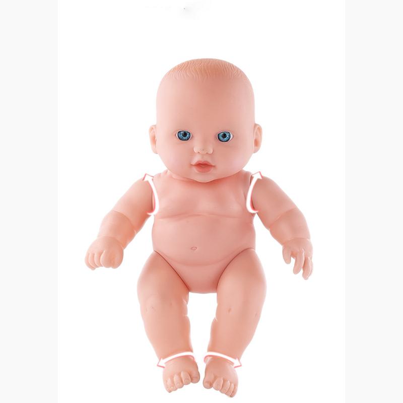 20CM Washable Lifelike Soft Hand-painted Simulation Baby Reborn Doll Children Accompany Play Doll