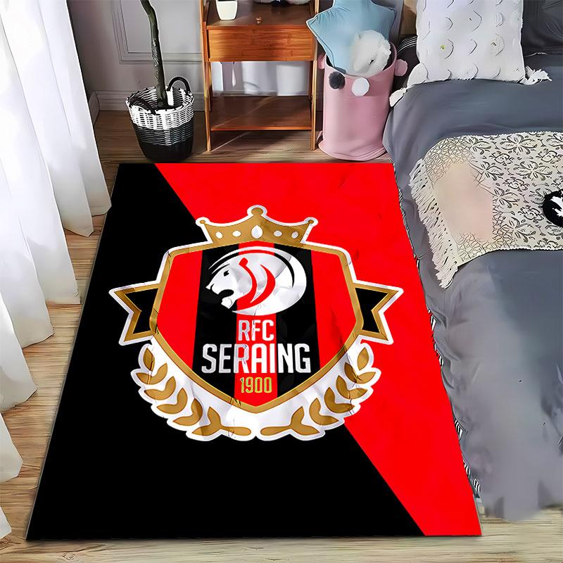 RFC Seraing Logo Carpet suitable as a non-slip mat for the living room or bedroom sofa