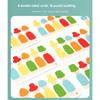 Color Sorting Toys Montessoris Wooden Early Learning Toys Fine Motor Skills Puppet Hat Face Match Creative Stacking Toys for Kid