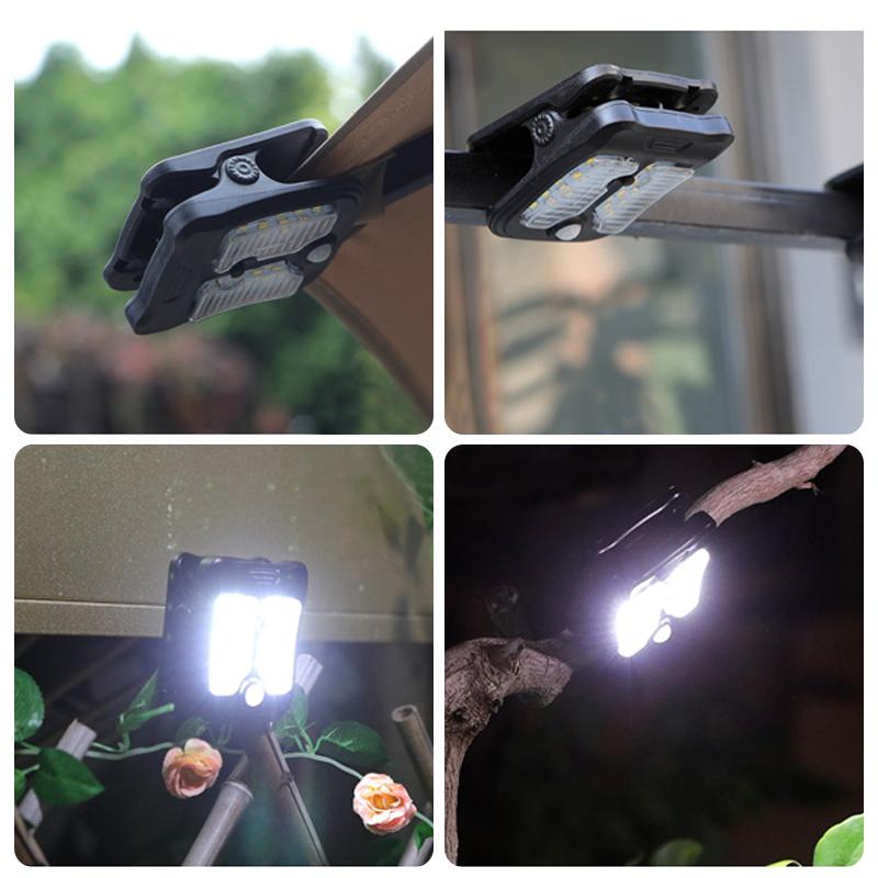 30 LED Solar Garden Outdoor Lights Clip Light Waterproof Motion Sensor Camping Lamp Rechargeable for Landscape Outdoor Wall Deco