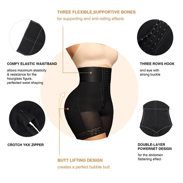 Cross-Border Plus Size Postpartum High Waist Slimming Pants with Enhanced Tummy and Hip Control