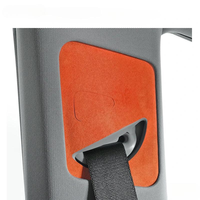 Alcantara Suede For Tesla Model 3 Highland 2024 Model Y Seat Belt Shrink Panel Trim Stickers Car Interior Moulding Accessories