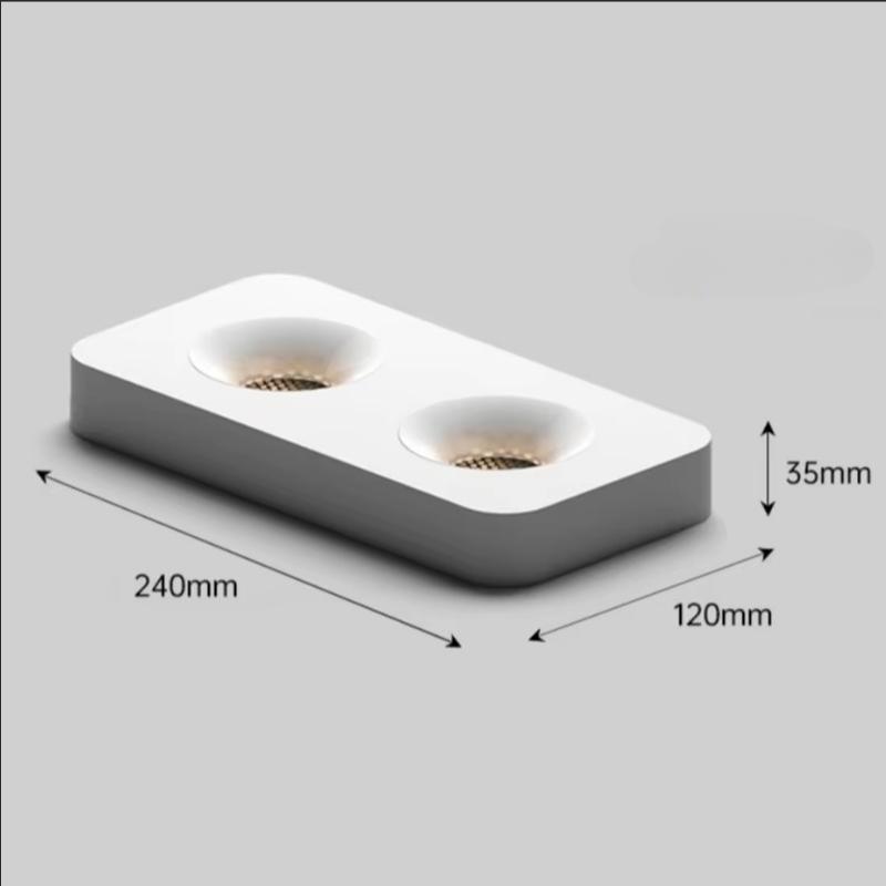 Fashionable ultra-thin 3.5CM surface mounted anti glare full spectrum COB tube lamp, home living room hallway, no opening