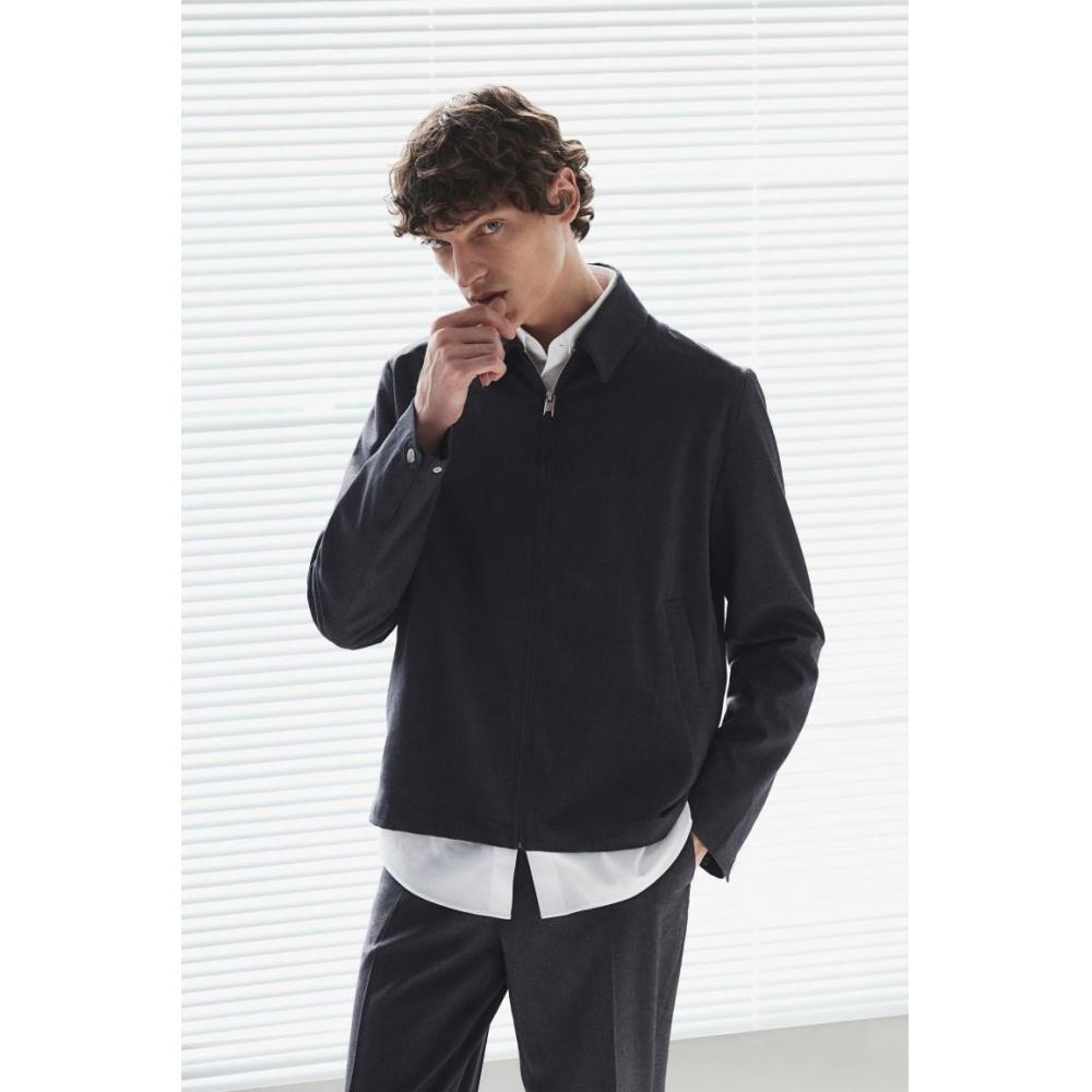 

Куртка из твила HM темно-серого цвета S