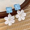 Bohemian Colorful Flower Earrings For Women Fashion Petal Pendant Earrings Party Drop Earrrings Jewelry Y2k Accessories Bijoux Gift
