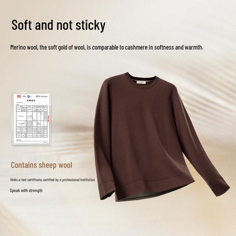 Men's Langdeng Elastic Round Neck Knitted Pullover