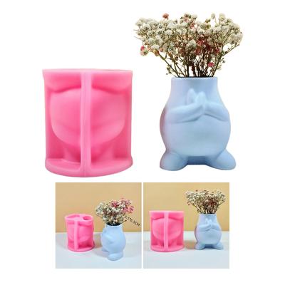 Vase Harz Formen Hand Haltungen Silikon Form Sukkulente Pflanze Blumentöpfe Form Epoxidharz Gussform Home Dekorationen