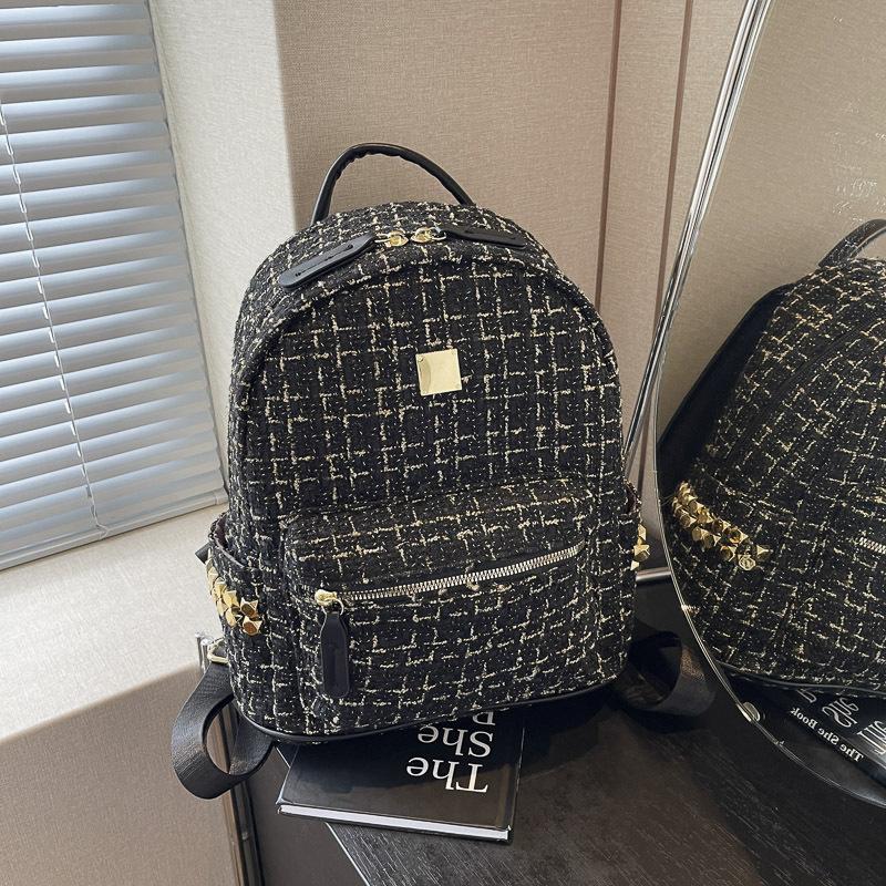 Schoolbag Korean version backpack women's large-capacity backpack new wool backpack fashion college backpack schoolbag women's bag